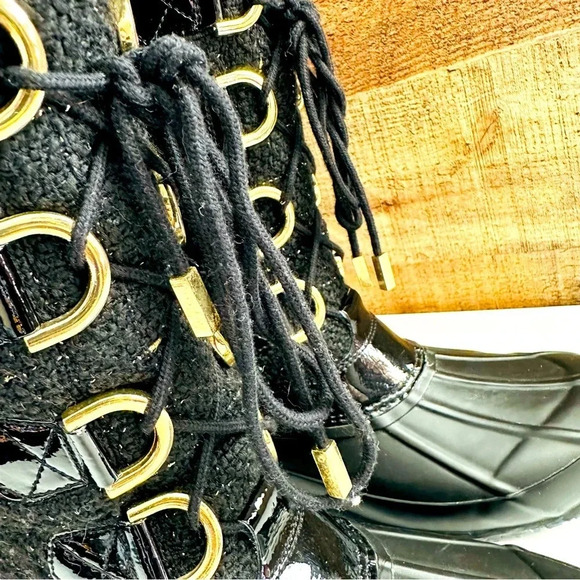 NWOT INC International Concepts Lorinah Women Round Toe Canvas/Fur Duck Boots - Picture 9 of 11